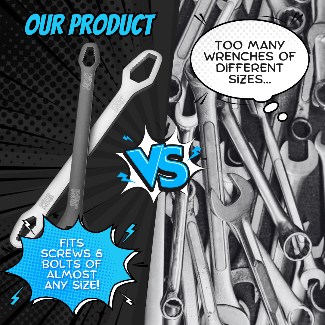 Double-Ended Multifunctional Universal Wrench