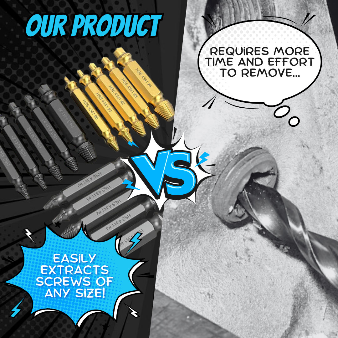 Broken Screw Extractor Set
