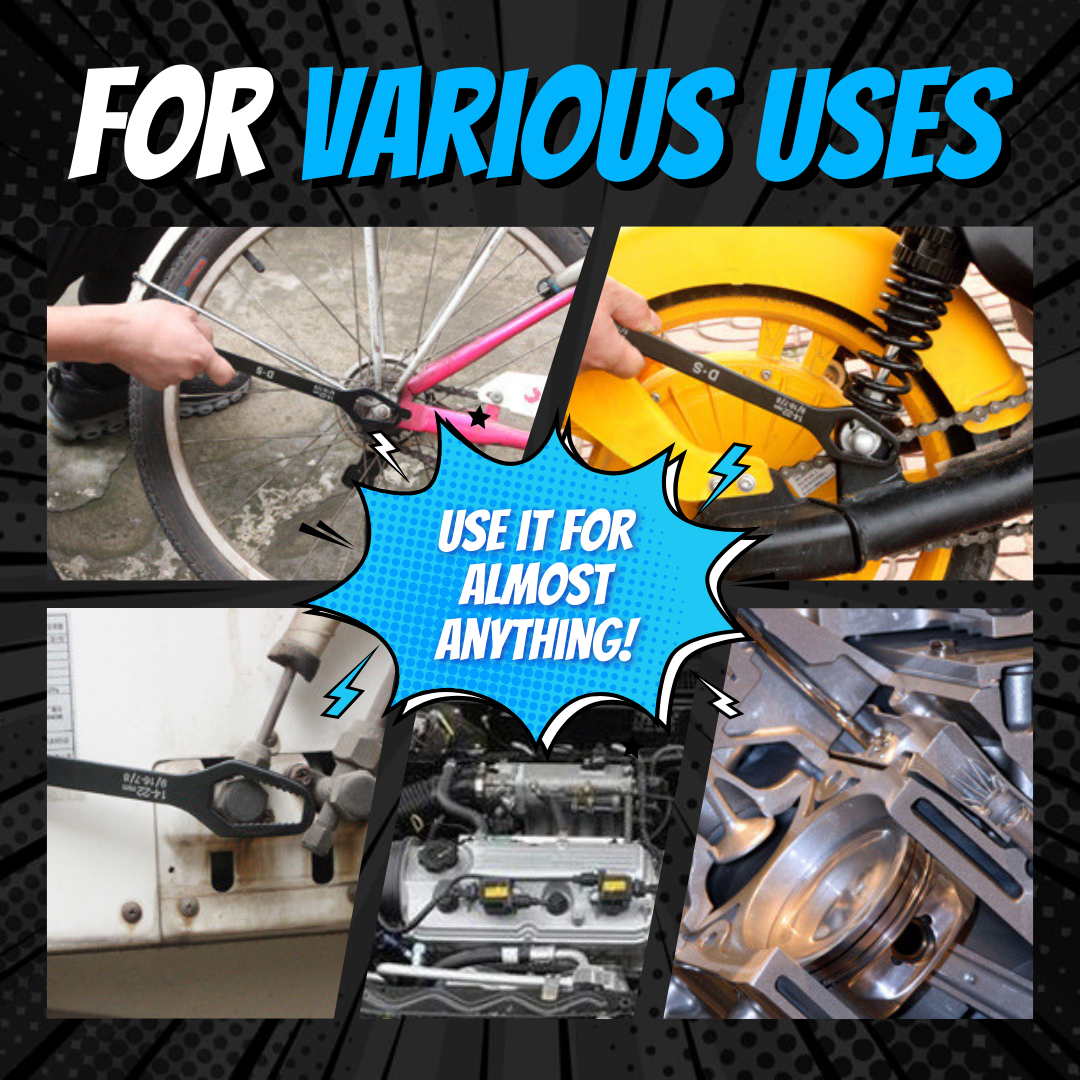 Double-Ended Multifunctional Universal Wrench