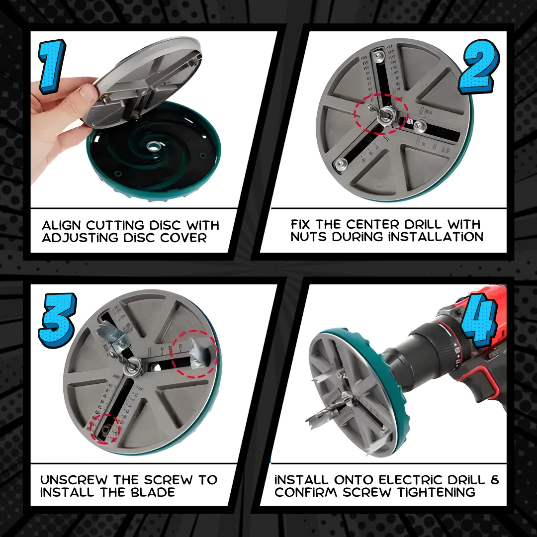 Adjustable Circular Saw Drill