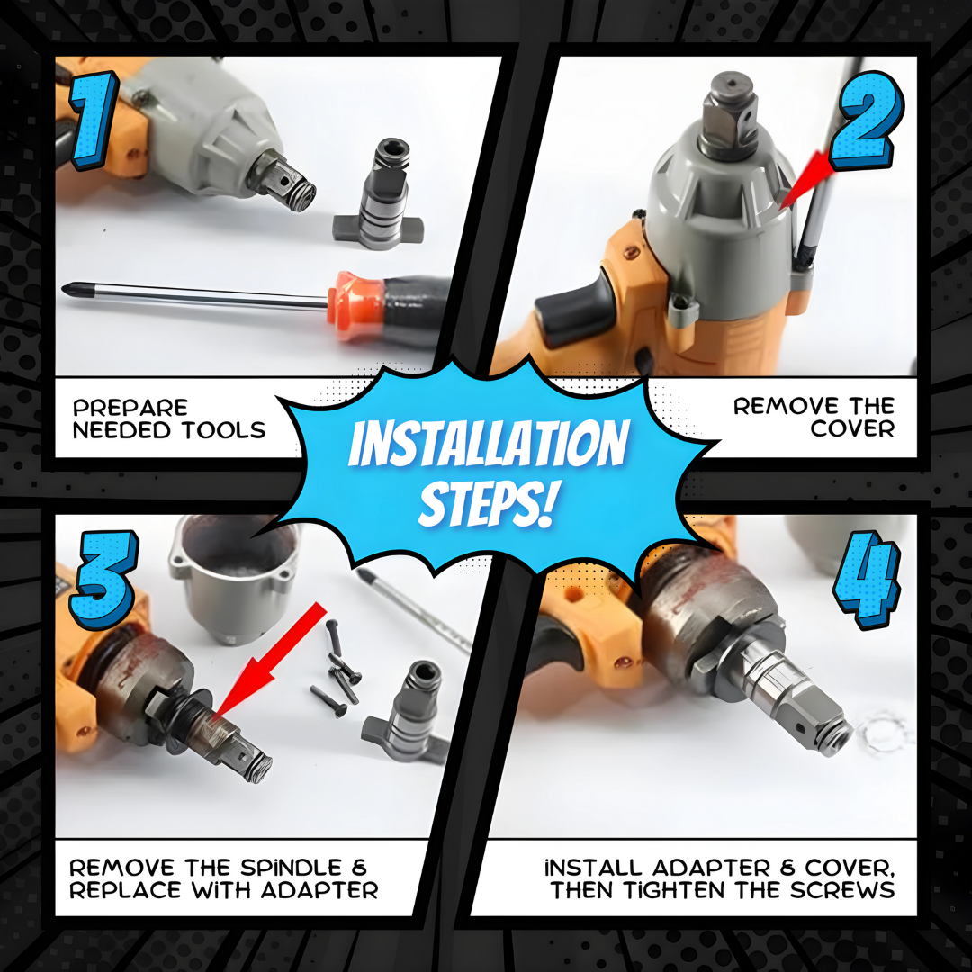 T-Shaft Electric Wrench Adapter