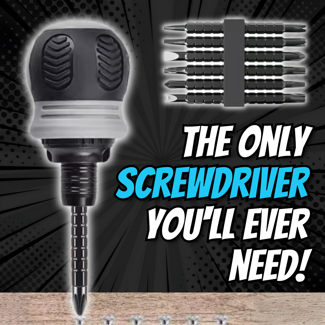 Stubby Ratcheting Screwdriver Set