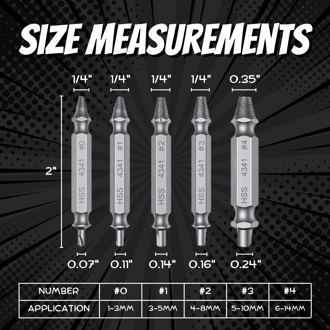 Broken Screw Extractor Set