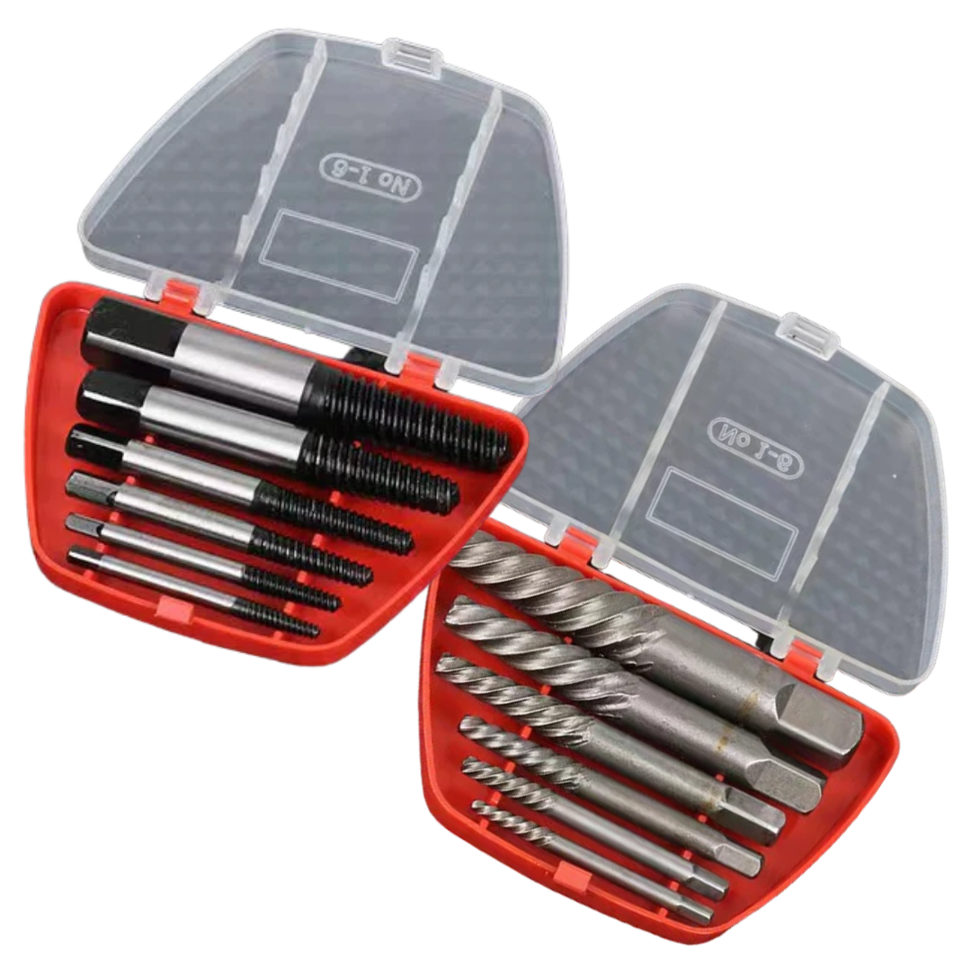 6-Pieces Damaged Screw Extractor Set