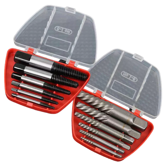 6-Pieces Damaged Screw Extractor Set