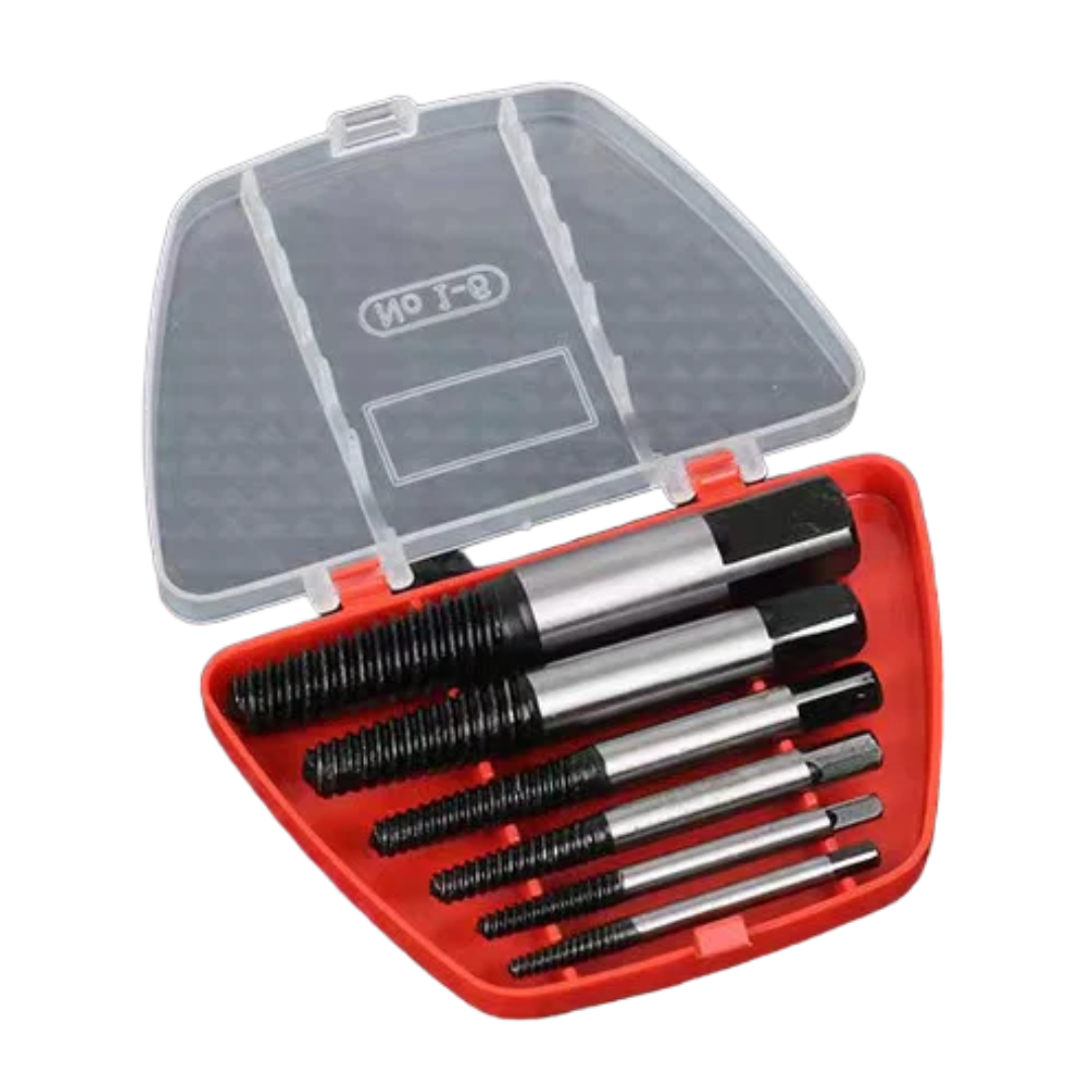 6-Pieces Damaged Screw Extractor Set