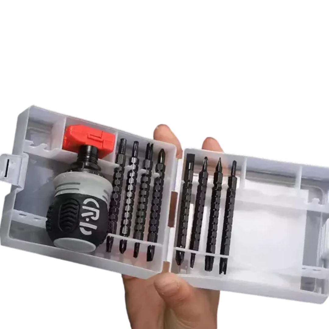 Stubby Ratcheting Screwdriver Set