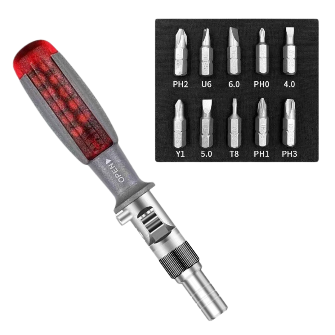 10 in 1 Multi-Angle Ratchet Screwdriver