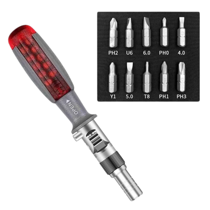 10 in 1 Multi-Angle Ratchet Screwdriver